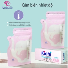 S4238 - Túi trữ sữa 30c Kichi voi hồng - 150ml
