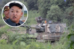 Xe tăng, đại bác Hàn Quốc ùn ùn kéo tới biên giới Triều Tiên