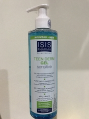 ISIS PHARMA TEEN DERM GEL SENSITIVE 250ML. GEL RỬA MẶT GIẢM NHỜN, NGĂN NGỪA MỤN CHO DA NHẠY CẢM VÀ DA THƯỜNG