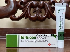TERBICON CREAM 10G. TERBINAFINE 1%. THUỐC BÔI ĐIỀU TRỊ NẤM TRÊN DA, NẤM CHÂN, NẤM ĐÙI, NẤM CANDIDA, LANG BEN....