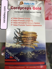 ĐÔNG TRÙNG HẠ THẢO. CORDYCEPS GOLD. HỖ TRỢ TĂNG SỨC ĐỀ KHÁNG, TĂNG KHẢ NĂNG MIỄN DỊCH, NÂNG CAO THỂ TRẠNG.