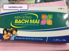 MEN SỐNG BẠCH MAI ( HỘP 20 ỐNG * 10ML) BỔ SUNG VI KHUẨN CÓ LỢI, CÂN BẰNG HỆ VI SINH ĐƯỜNG RUỘT, NÂNG CAO KHẢ NĂNG MIỄN DỊCH.