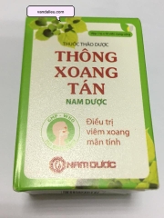 THỐNG XOANG TÁN NAM DƯỢC. ĐIỀU TRỊ VIÊM XOANG MẠN TÍNH.