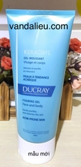 DUCRAY KERACNYL GEL  MOUSSANT 200ML. SỮA RỬA MẶT CHO DA NHỜN MỤN