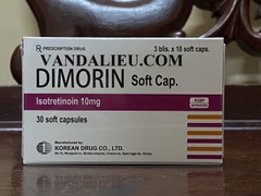 DIMORIN 10MG.( HỘP 30 VIÊN ) -  ĐIỀU TRI CÁC DẠNG MỤN TRỨNG CÁ NẶNG.