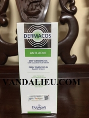 DERMACOS ANTI-ACNE DEEP CLEANSING GEL 150ML. GEL RỬA MẶT SẠCH SÂU NGỪA MỤN CHỨA BÙN HOẠT TÍNH.