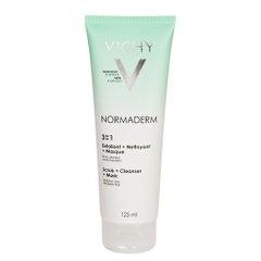 VICHY NORMADER 3IN 1 SCRUB + CLEANSER + MASK 125ML. KEM TẨY TẾ BÀO CHẾT 3 TÁC DỤNG 125ML.