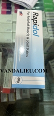 RAPIDOL CREAM 60G. KEM BÔI GIÚP GIẢM ĐAU NHỨC XƯƠNG KHỚP, ĐAU CƠ CHẤN THƯƠNG KHI VẬN ĐỘNG THỂ THAO.