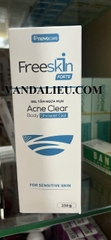 FREESKIN ACNE CLEAR BODY SHOWER GEL 250G. GEK TẮM NGỪA MỤN, GIẢM THÂM, SÁNG DA..