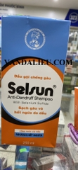 DẦU GỘI TRỊ NGỨA GÀU & GIẢM NGỨA DA ĐẦU  SELSUN SHAMPOO 250ML.  ( 1% SELENIUM  SULFIDE ANTI - DANDRUFF SHAMPOO )