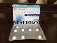 MONTIGET 4MG ( HỘP/ 14 VIÊN). ĐIỀU TRỊ CHO TRẺ EM TỪ 6 THÁNG TRỞ LÊN TRONG VIỆC PHÒNG VÀ ĐIỀU TRỊ SUYỄN MẠN TÍNH.