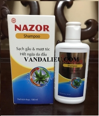 NAZOR SHAMPOO 100ML. SẠCH GẦU, HẾT NGỨA DA ĐẦU, SẠCH BÃ NHỜN TRÊN TÓC.