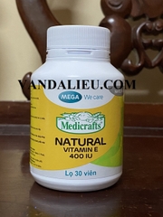 VIÊN UỐNG ĐẸP DA NATURAL VITAMIN E ENAT 400UI (MẪU MỚI) - ĐIỀU TRỊ VÀ DỰ PHÒNG TÌNH TRẠNG THIẾU VITAMIN E