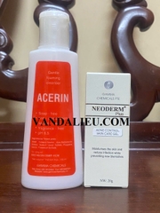 COMBO CẶP ĐÔI TRỊ MỤN SIÊU HIỆU QUẢ SỮA RỬA MẶT ACERIN VÀ KEM TRỊ MỤN NEODERM PLUS