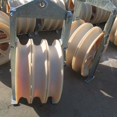 Puly kéo cáp, Puly kéo dây điện, Puly nhựa kéo dây điện 408x100