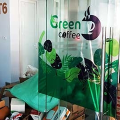 Combo trang trí, dán decal, làm biển quảng cáo cho quán cafe tại Hoàng Mai, Hà Nội