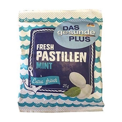 Kẹo ngậm ho và thơm miệng hương vị bạc hà Fresh Pastillen Das Gesunde Plus