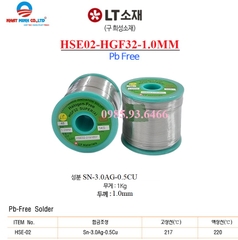 HSE 02 - HGF32 -LFM 48 - 1.0MM  SOLDER WIRE