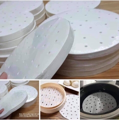 Sét giấy nến đục lỗ tròn dùng cho nồi chiên không dầu Nhật Bản - Park 400 Tờ
