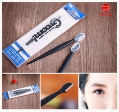 Set 3 dao cạo lông mày cán dài KAI đen