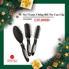 Set 3 lược chống rối tóc