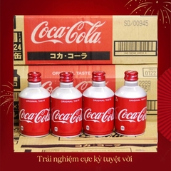 COCA COLA NHẬT BẢN CHAI NHÔM NẮP VẶN 300ML