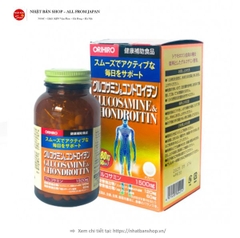 Viên uống bổ xương khớp tổng hợp Glucosamine và Chondroitin Orihiro