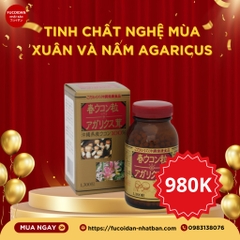 Tinh chất nghệ mùa xuân và nấm Agaricus 1300v