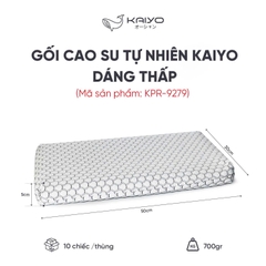 Gối cao su non Kaiyo Nhật- dáng thấp