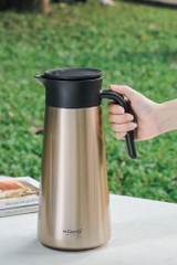 Phích giữ nhiệt kèm lọc trà siêu mịn, dung tích 1,8L Kaiyo