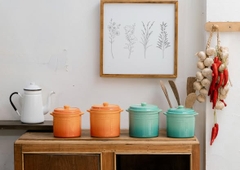 Hũ gốm muối dưa cà, đựng mỡ lợn cầu vồng Kaiyo 2L