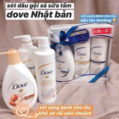 Set gội xả , tắm DOVE