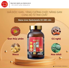 Viên uống Thải độc gan Nano Ekisu Ex Nichiei Bussan Nhật Bản