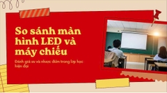 So sánh Màn Hình LED và Máy Chiếu Trong Lớp Học: Lựa Chọn Nào Tối Ưu Hơn?