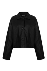 Cannes Leather Crop Jacket