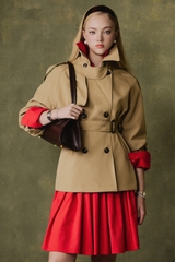 Marlette Cropped Trench Coat