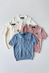 Lana Knit 24 Polo Top