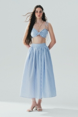 Jacquine Maxi Linen Skirt