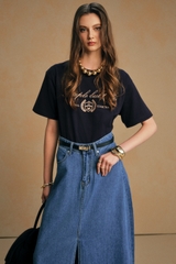Kaita Jeans Maxi Skirt