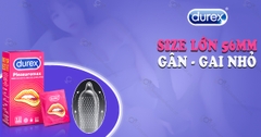 Bao Cao Su Durex Pleasuremax gân gai size 56mm