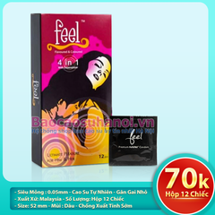 Bao Cao Su Feel 4 in 1 Chống Xuất Tinh Sớm