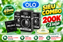 Bao Cao Su Melola Mã M49TMi Size Nhỏ 49mm, Trơn Siêu Mỏng, Chống Xuất Tinh Sớm Hương Bạc Hà Hộp 12 Chiếc