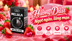 Bao Cao Su OLO Melola Mã M49GSt Size Nhỏ 49mm Gân Gai Chống Xuất Tinh Sớm Hương Dâu Hộp 12 Chiếc