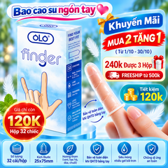 Bao Cao Su Ngón Tay OLO FINGER Hộp 32 Chiếc Cao Cấp