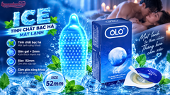 Bao Cao Su OLO ICE Tinh Chất Bạc Hà Mát Lạnh Hộp 8 Chiếc