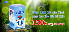 Bao Cao Su OLO PéLo Hương Dâu Size 52mm Hộp 30 Chiếc Cao Cấp