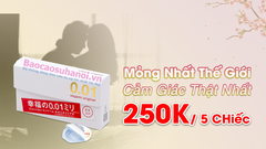 Bao Cao Su Sagami Original 0.01 mm ( hộp 5 chiếc )