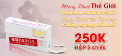 Bao Cao Su Sagami Original 0.01 mm ( hộp 5 chiếc )