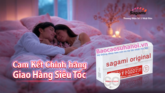 Bao Cao Su Sagami original 0.02mm Siêu Mỏng Non Latex Hộp 6 Chiếc