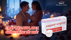 Bao Cao Su Sagami original 0.02mm Siêu Mỏng Non Latex Hộp 6 Chiếc